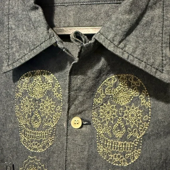 Schott NYC Sugar Skull and Virgin Mary Embroidery 💥RARE💥 - Picture 2 of 9